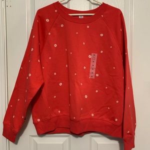 NWT: Old Navy Sweatshirt. Size XL. Matching sweatpants.